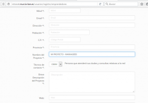 REGISTRO PROYECTO WANNASEED P1