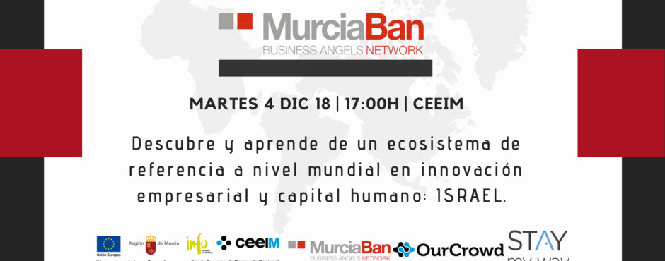 El próximo martes 4 de diciembre a las 17:00h hablaremos del ecosistema Israelí con Isaac Chocron, Business capital y director de OurCrowd y experiencia emprendedora, Stay My Way.